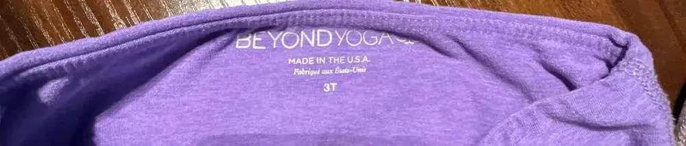 Beyond Yoga Toddler Kids Leggings Lot Size 3T Orange Purple Ombre